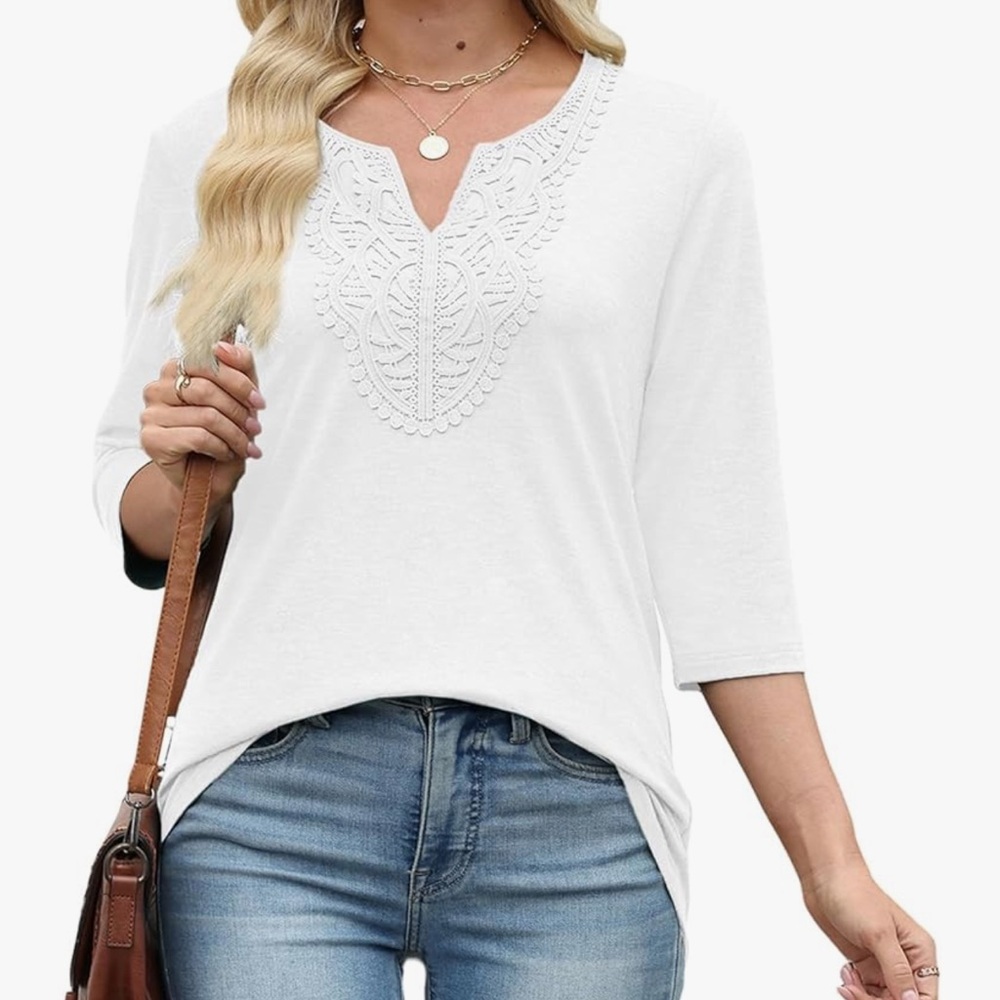 Elegant White Women's Top